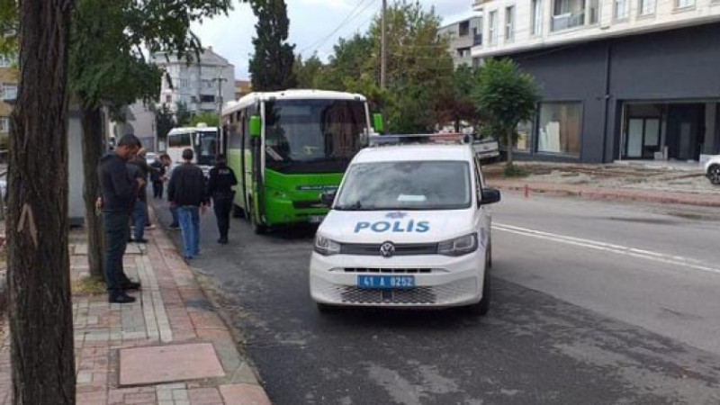 Gebze’de halk otobüsü şoförüne darp girişimi.