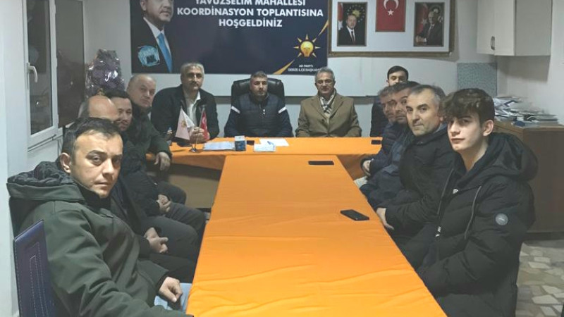 Köşker, Yenikent ve Yavuz Selim koordinasyon toplantısında!