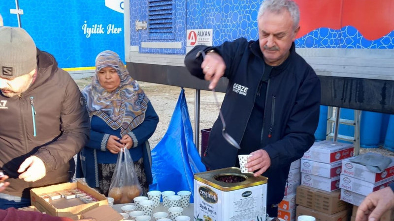 GTO Başkanı Çiler depremzedenin yayında