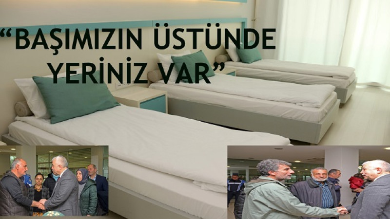 Depremzetdelere sıcak karşılama