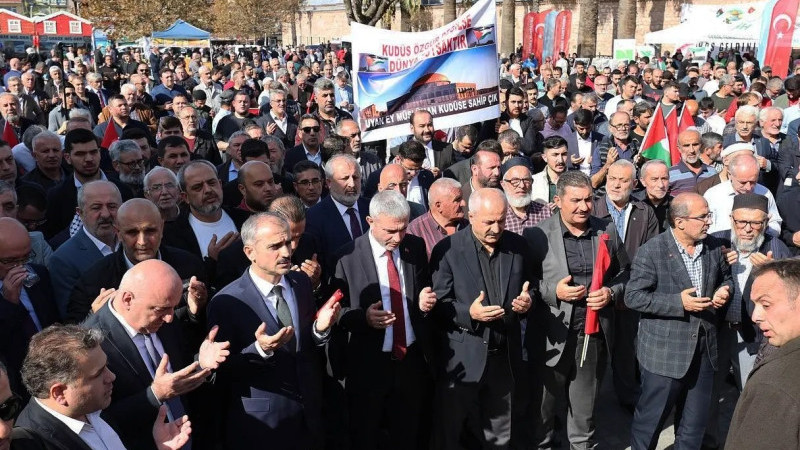 İsrail zulmü Gebze'de protesto edildi