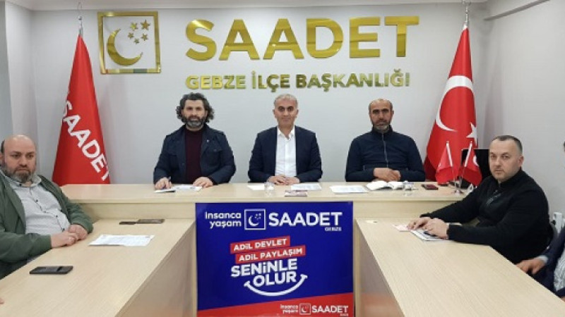 Saadet Partisi Gebze İlçe Teşkilatı’ndan Basın Açıklaması