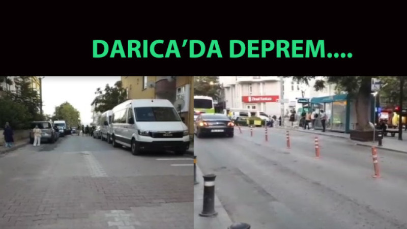 Darıca'da deprem....