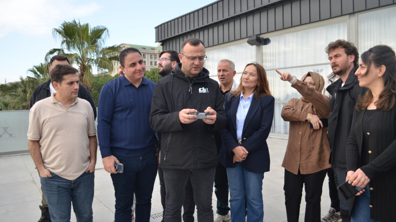 Gazetecilere drone eğitimi