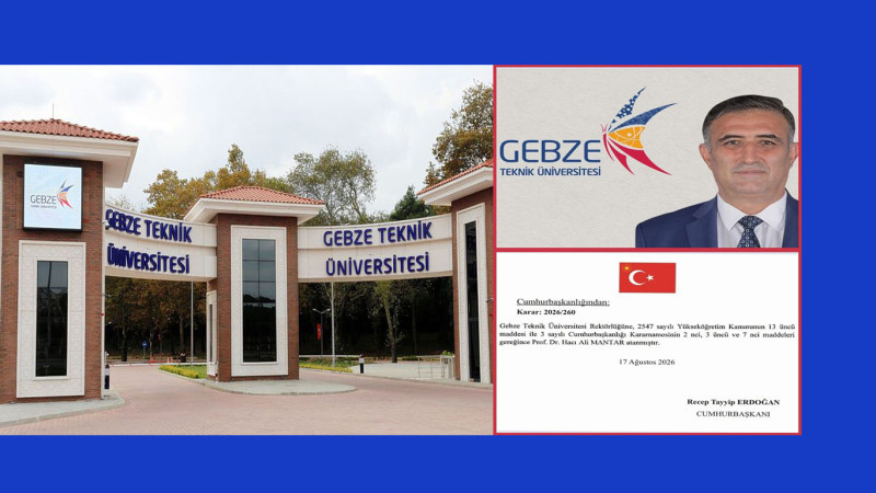 İşte, GTÜ'nün yeni REKTÖRÜ....